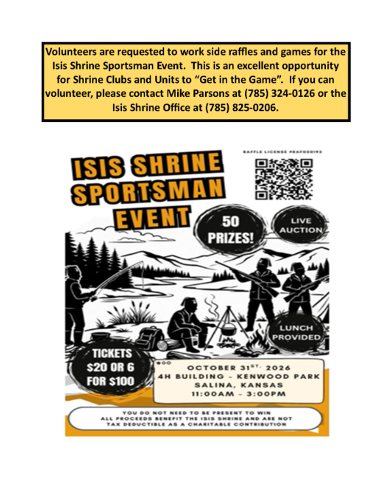 ISIS Shrine Sportsman Event - Saline County